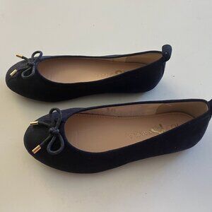 Girls' Yosi Samra Miss Sheila Bow Ballet Flats in Midnight Blue - Size 2 - NWT